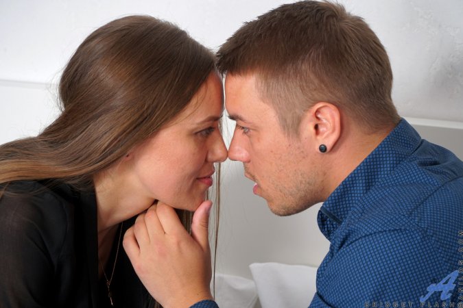 Excited dude penetrates Bridget Flash with his cock photo 5