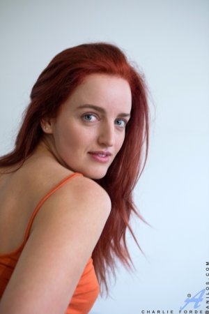 Ginger Charlie Forde proves she wears no panties photo 12